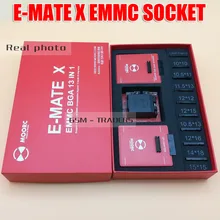 E-MATE X EMMC SOCKET E MATE PRO BOX EMMC BGA 13 IN 1 SUPPORT 100 136 168 153 169 162 186 221 529 254 for Easy Jtag plus box
