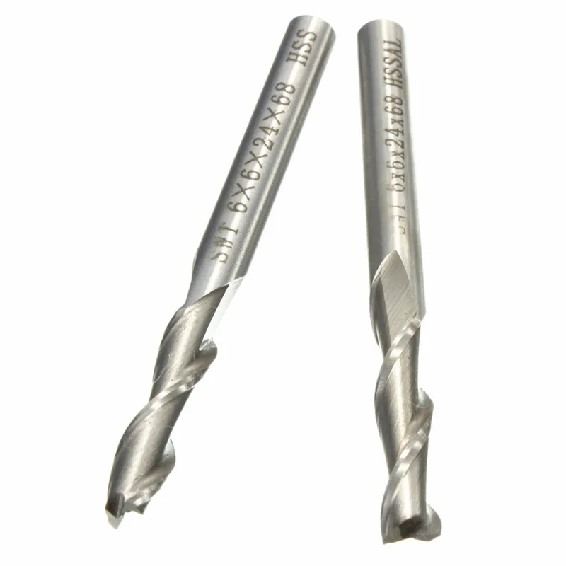 

1Pcs 6mm 2 Flute HSS & Aluminium End Mill Cutter CNC Bit Milling Machinery tools Cutting tools Milling Machinery Cutting tools