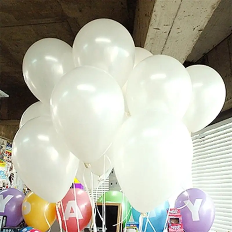 10 шт./лот 10 дюймов белый воздушный шар латекса воздушных шаров надувные свадьба ну вечеринку на день рождения малыш ну вечеринку поплавок шаров для детей игрушки