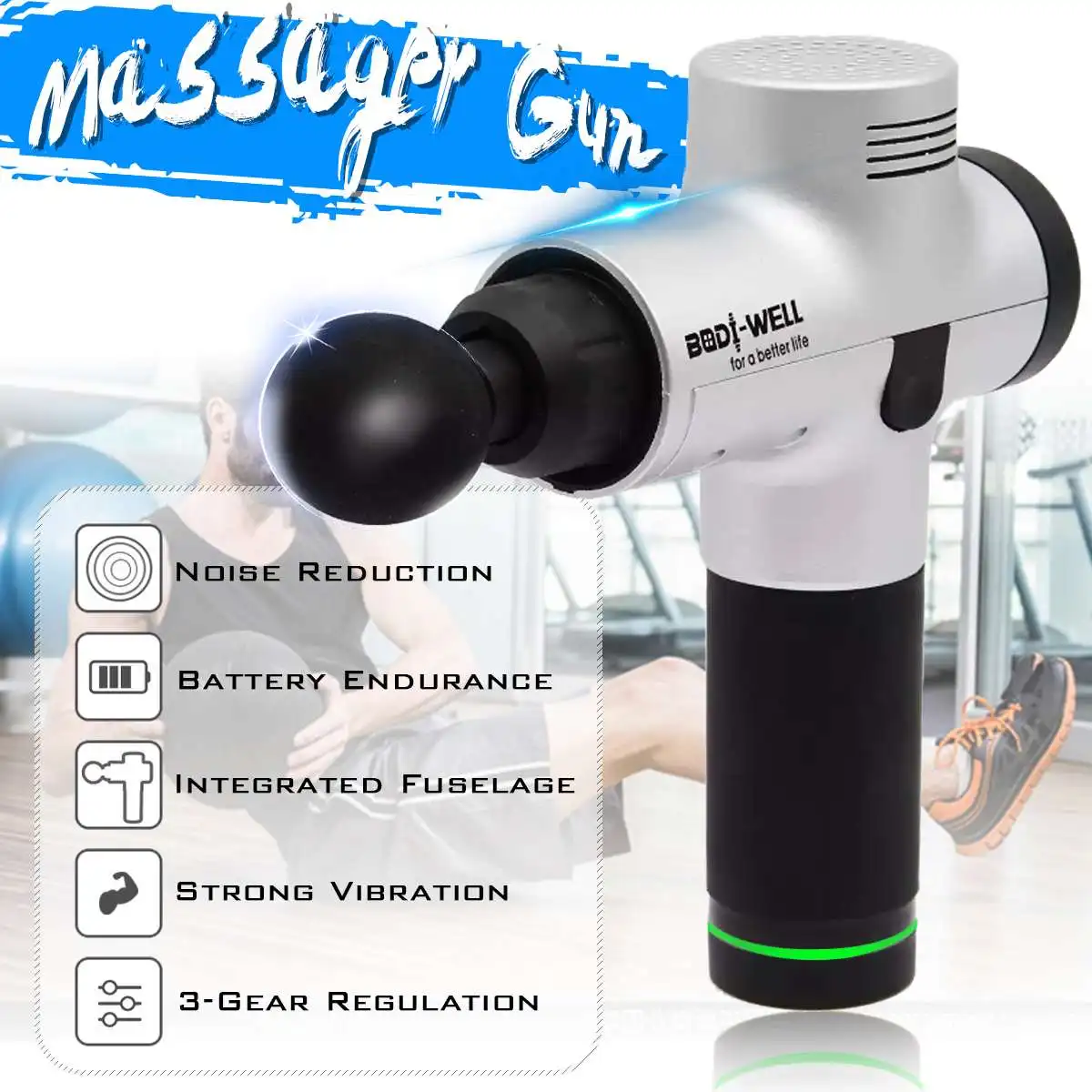 

Percussion Therapy Massager Guns 4200r/min Professional Body Massager Electric Vibrating Muscle Massager Guns Relax Muscle Tools