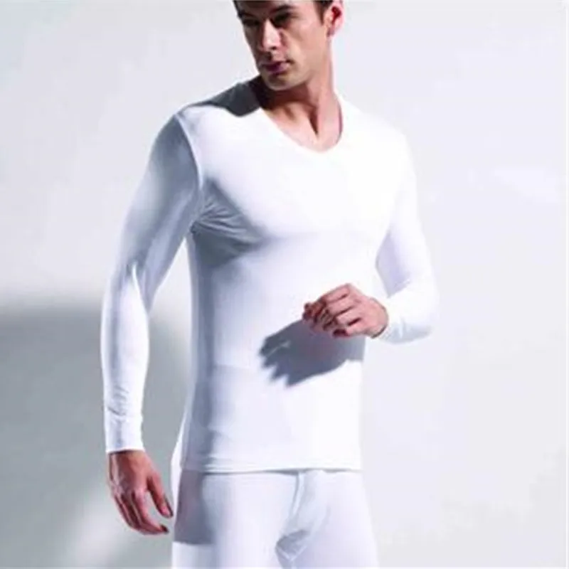 autumn winter low collar Warm underwear for men male thermal underwear