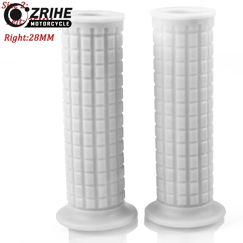 White 25MM28MM Для SUZUKI DR650S DJEBEL250XC 250SB V-Strom Vstrom 650 1000 1000 Adventure 25 28 мм Универсальная рукоятка для Руля Мотоцикла - Цвет: White 25MM28MM