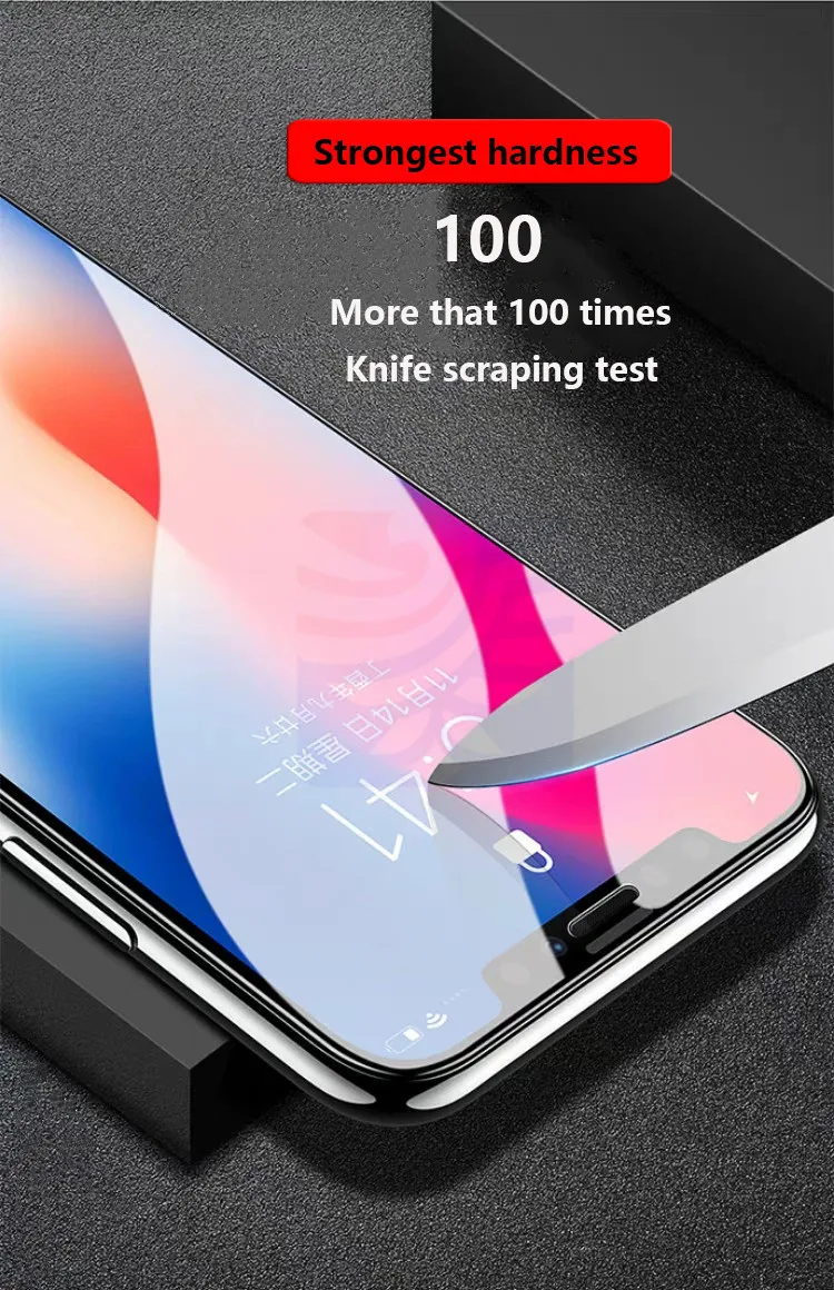 Peipeng Full Cover 6D Edge Tempered Glass For iPhone X XS 7 8 6 6s Plus Screen Protector For iPhone 10 XS MAX Film Protection03