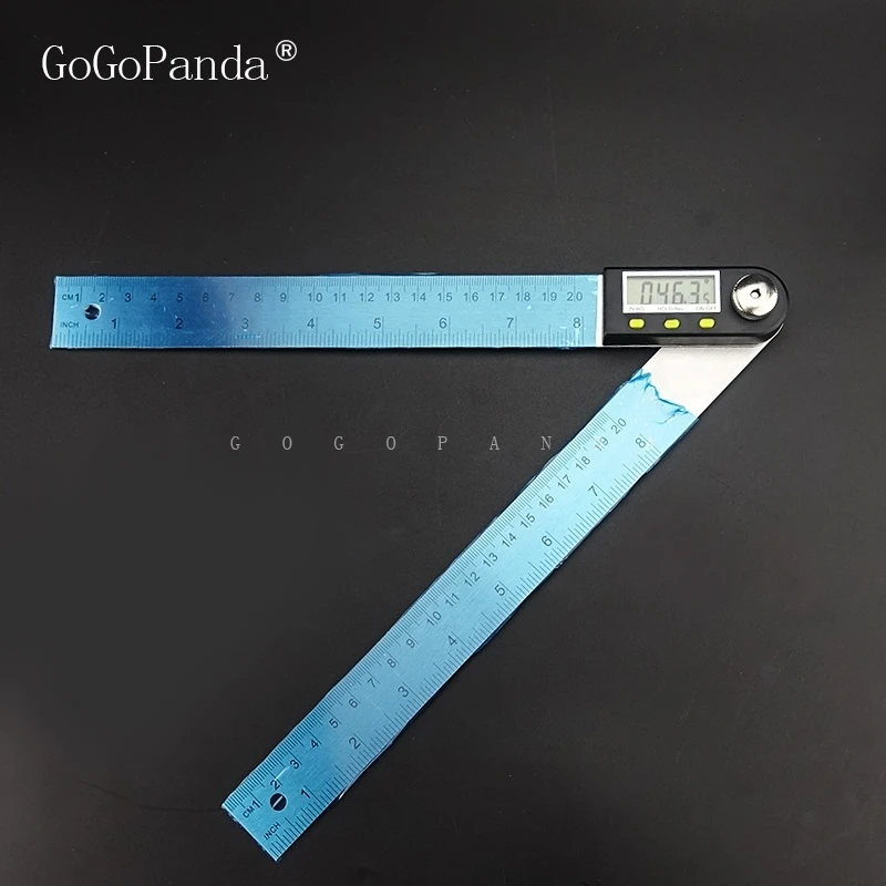 Digital Display Angle Stainless Steel Electronic Ruler For Woodworking Protractor Multifunction 360 Degrees