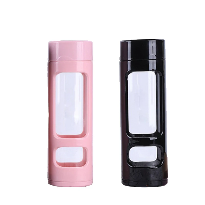 

360ml Plastic Glass Water Bottle Portable Unbreak Leakproof Business Outdoor Running Camping Hiking Tour Promotional Gift