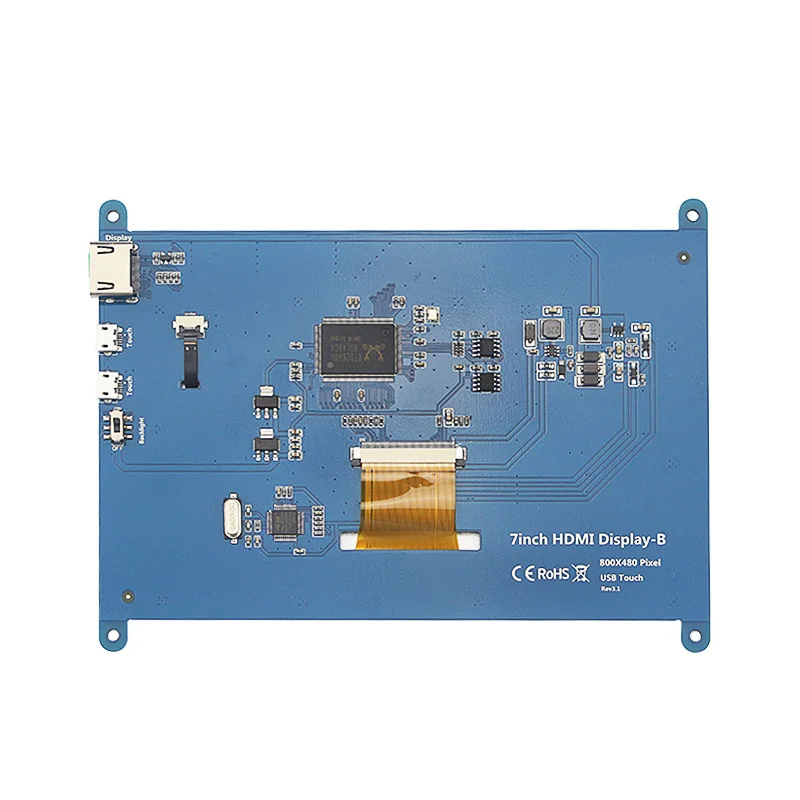 7 дюймовый емкостный сенсорный экран 800*480 IPS TFT LCD модуль для Raspberry Pi 3 B +|Аксессуары