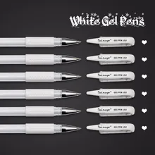 Dainayw 6 шт. белая гелевая ручка с высокой яркостью для рисования рисунков комиксов манга принадлежности для рисования