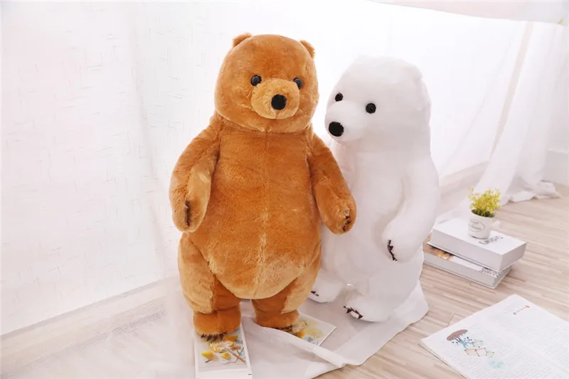 Гризли медведь плюшевая игрушка Новое поступление плюшевый мишка мягкая кукла 60 см размер подарок для детей день рождения