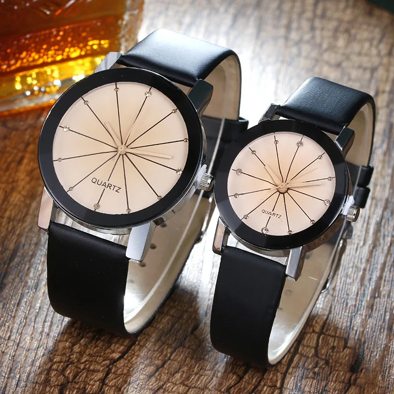 

Mujskie Zhenskiye Chasy 2018 Hot sale Casual Quartz Leather Couple watches Relogio Masculino Relogio Feminino