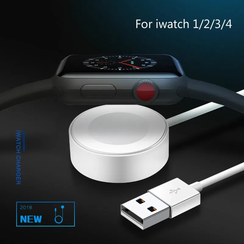 

K20C Fast Wireless Charger for Apple watch 1/2/3/4 USB fast wirless charging 1m Cable For iwatch