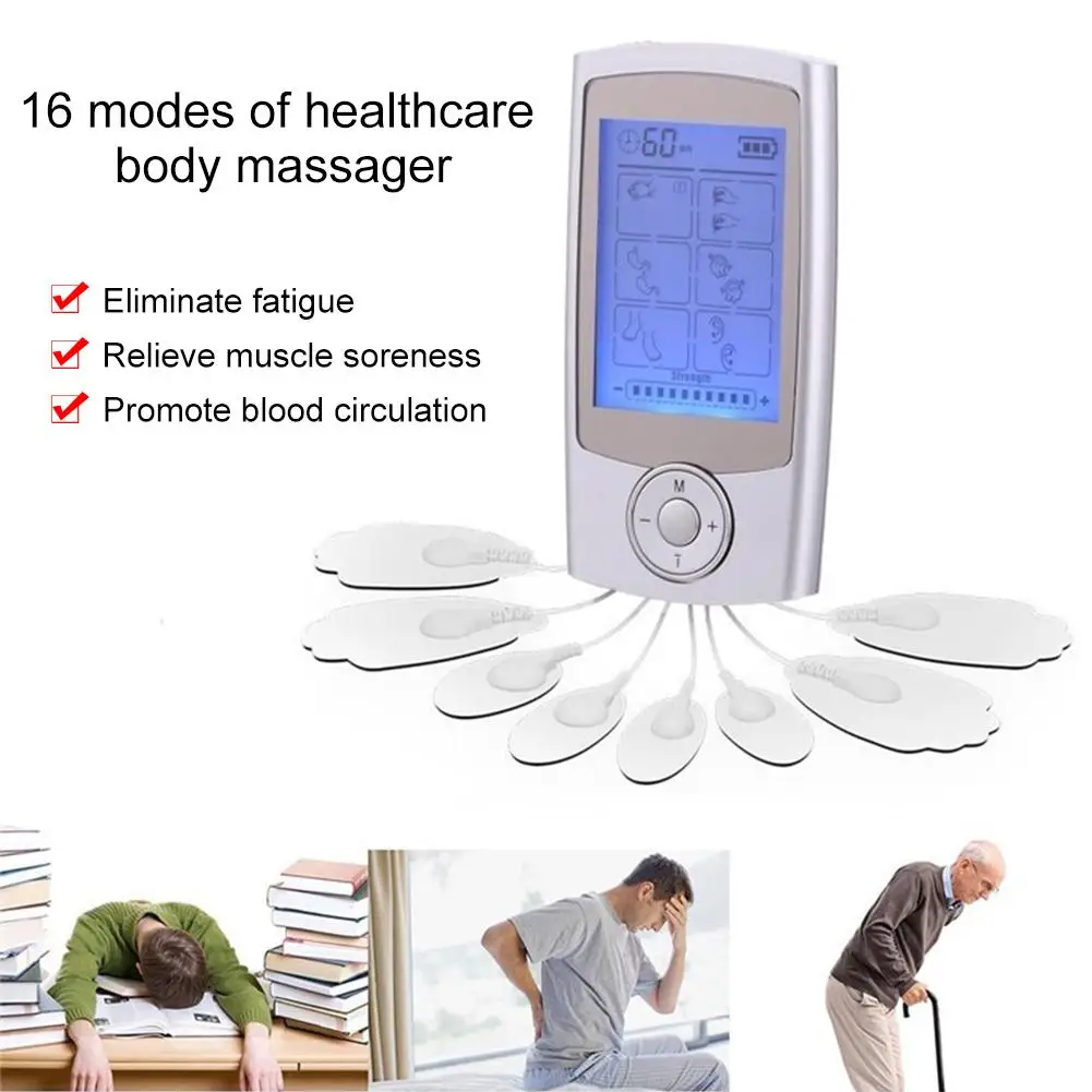 16 Modes Acupuncture Therapy Electric Massager Pain Relief Muscle Stimulator