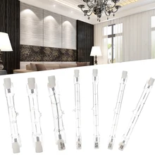 Яркий галогенная лампа 220 V-240 V R7S Стекло 80 Вт Настенный светильник комнаты Освещение для дома и улицы бытовой питания