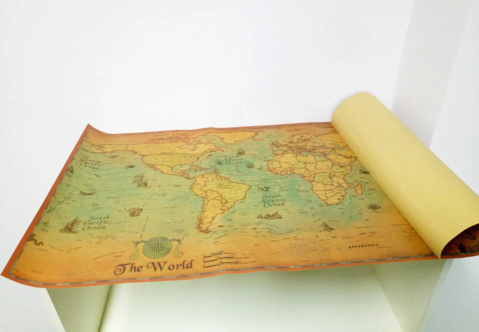 World Map Poster Vintage WS051-WS052-(8)