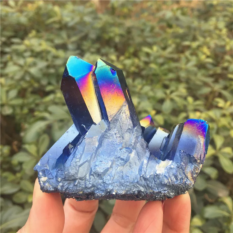 PRETTY Aura кварцевый кристалл висмута титана кремния скопления образцов|specimen| |