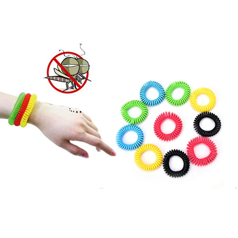 

10PCS Outdoor NonToxic Insect Repellent Anti Mosquito Bug Pest Repel Wrist band Bracelet for Adult & Kids