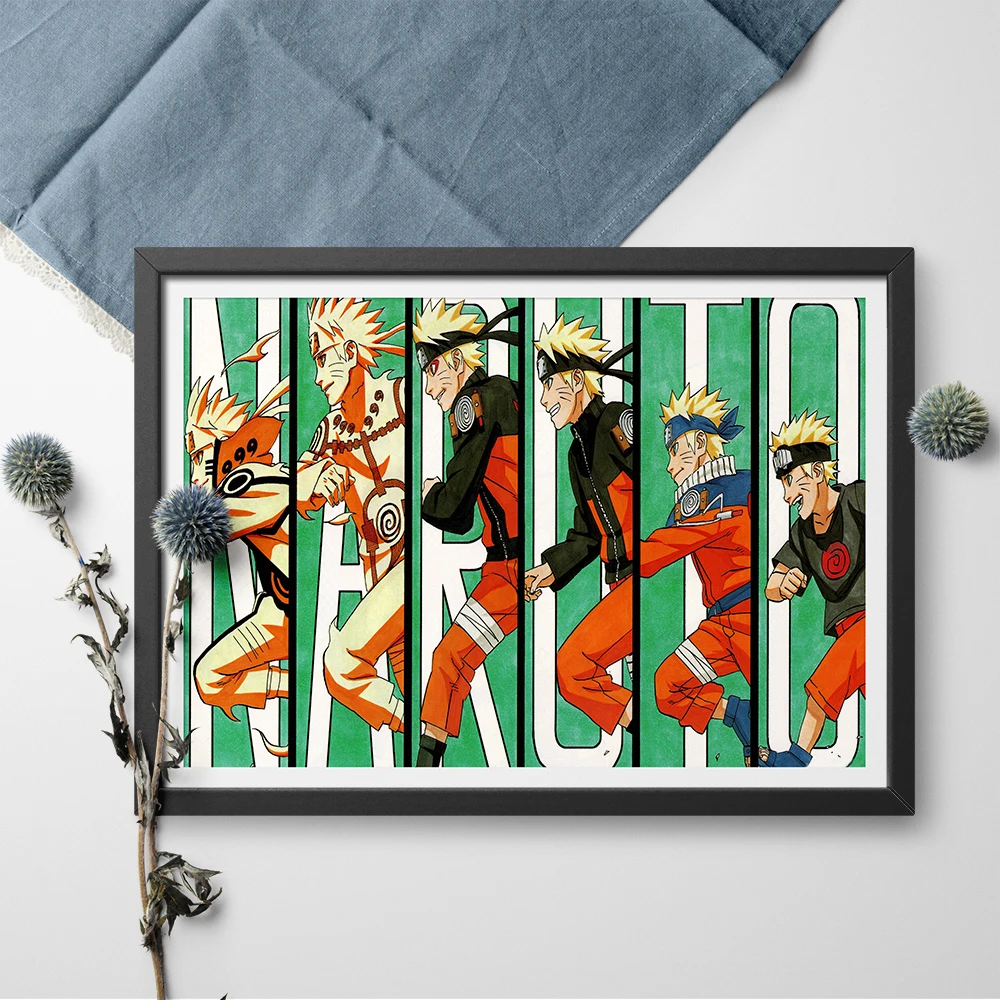 Холщовый постер A Uzumaki Naruto Hokage Настенная картина Постер и печать настенные