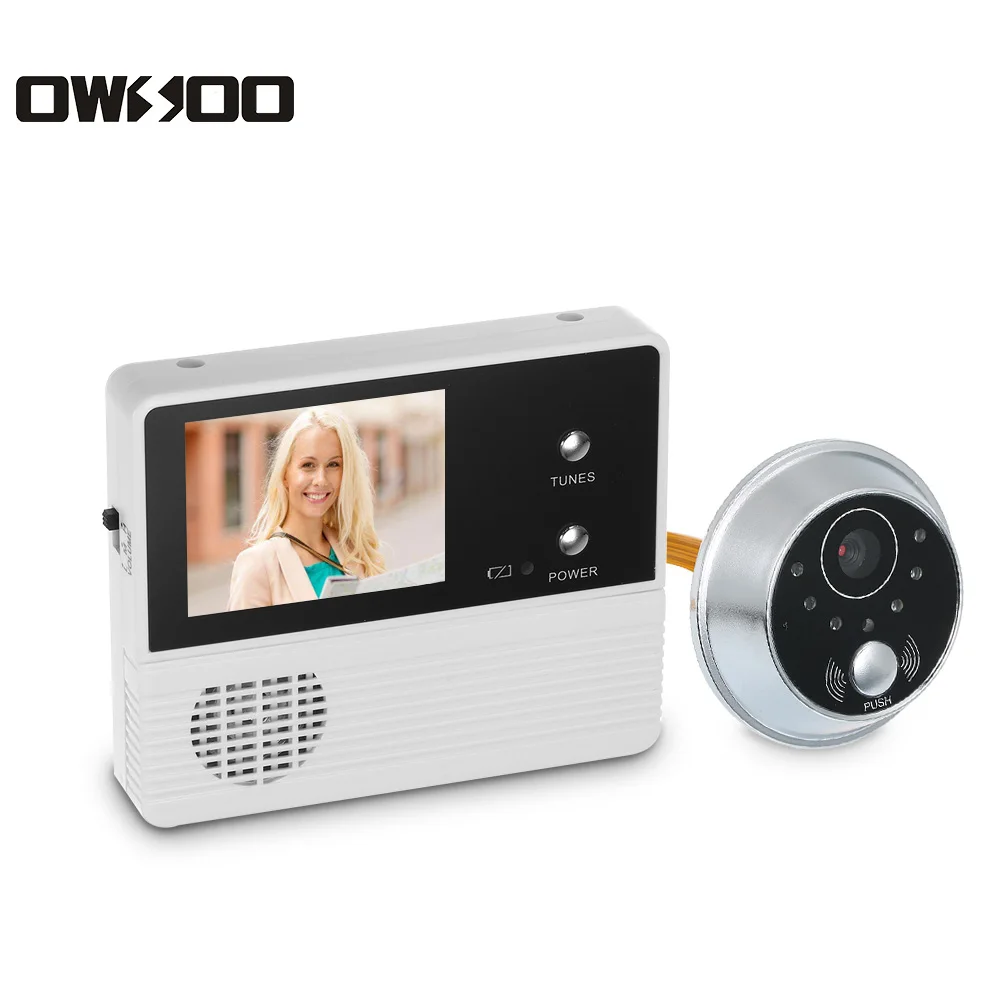 

2.4" TFT LCD Screen Digital Peephole Viewer Camera Door Monitor Electronic Digital Door Monitoring for Home Security Doorbell