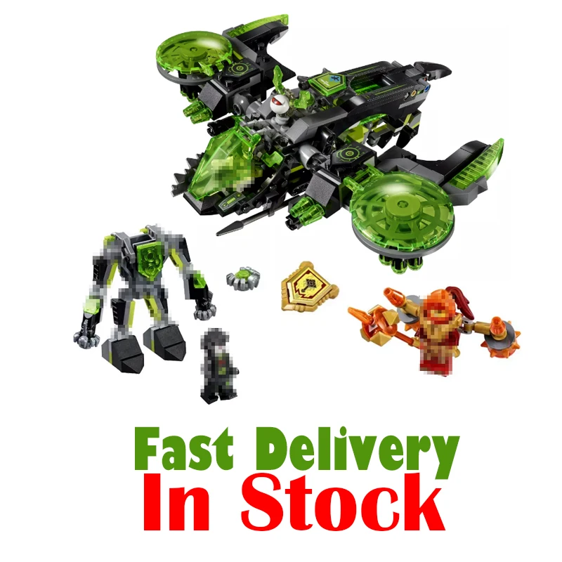 

2018 Nexus Knights Berserker Bomber Building anime action figures Blocks Bricks Toys for children gift 72003 369pcs LEPIN 14041