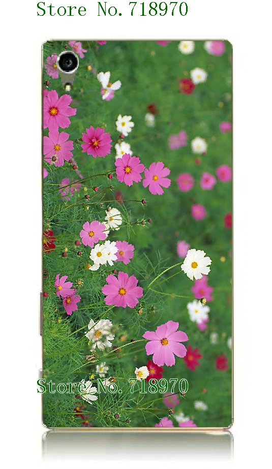 Мода окрашенные цветок море 15 конструкции пластика задняя case обложка для sony xperia z5