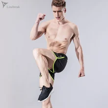 Мужские спортивные шорты черные быстросохнущие дышащие шорты для бега спортивные брюки спортивные Jogger фитнес размер плюс фитнес тренажерный зал багажник