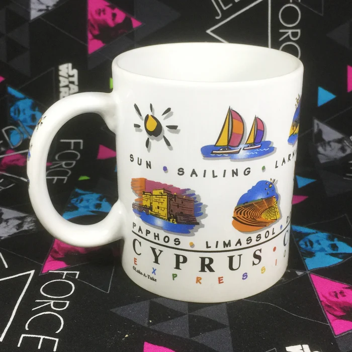Official Imperfect Limited Ceramic Coffee Mug Cyprus Milk Cup