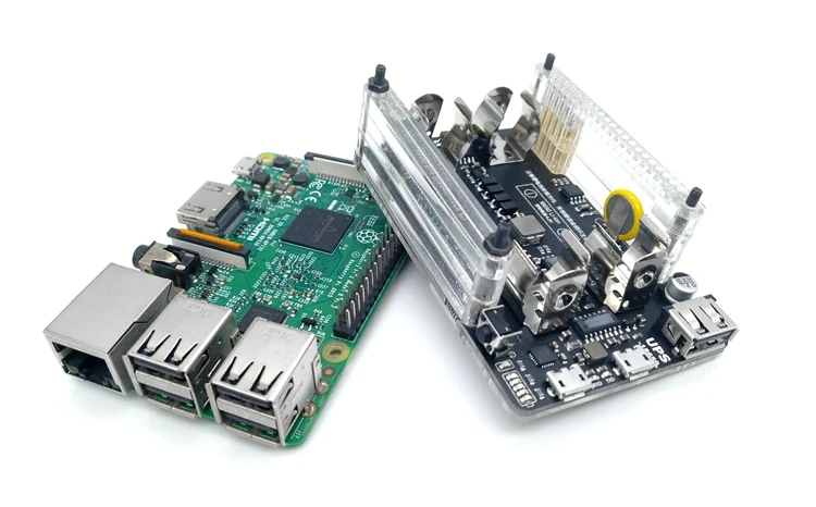 Raspberry Pi 3 Model B+/B UPS плата-удлинитель с измерением RTC 5 в выходной последовательный порт функция 5 в 3 А+ USB кабель для передачи данных