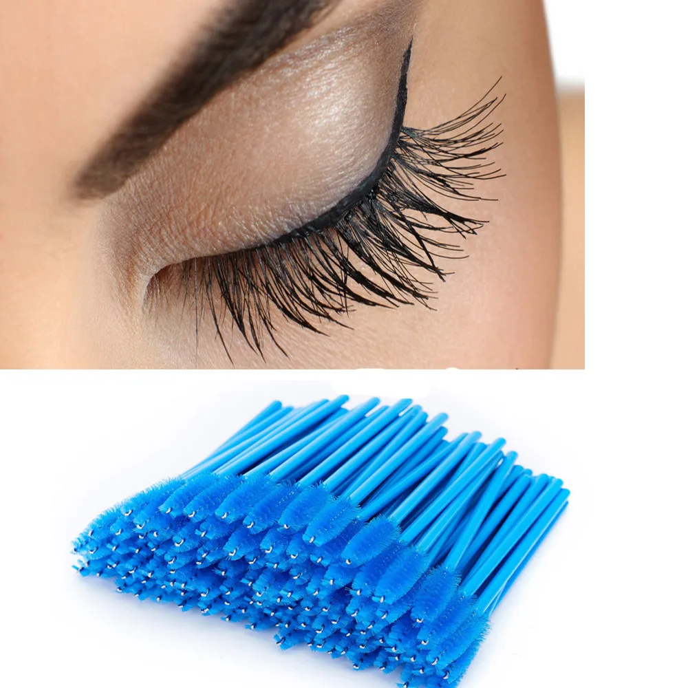

100Pcs Mini Travel Wear Disposable Eyelash Brush Convenient Quick Hygienic And Suitable For Travel Pinceis De Maquiagem#L20