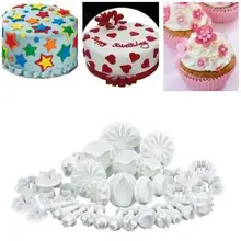 33 шт. помадка торт плесень набор цветок украшения торта инструменты кухня выпечки молдинг комплект Sugarcraft изготовление плесень для печенья