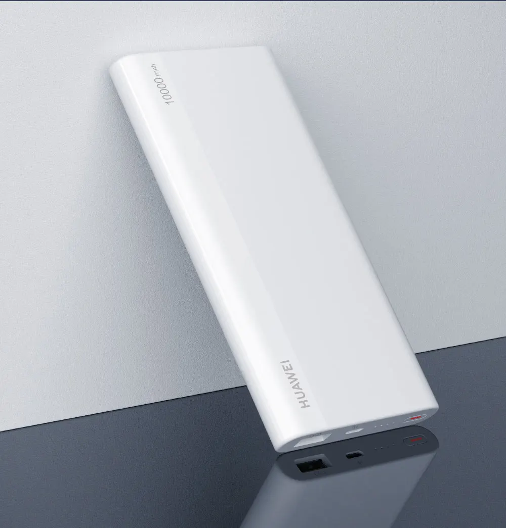 Huawei power Bank 10000mAh type-C Max 18W 5V 9 V/2A портативная Быстрая зарядка двойной USB быстрое зарядное устройство тонкий телефон power bank