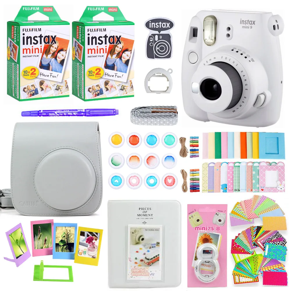 Fujifilm Instax Mini 9 Instant Photo Printing Camera With 40 Sheets Mini Film Paper Camera Shoulder Strap Bag Accessories Bundle Fujifilm Instax Mini 9 Instant Photo Printing Camera With 40 Sheets Mini Film Paper Camera Shoulder Strap Bag Accessories Bundle