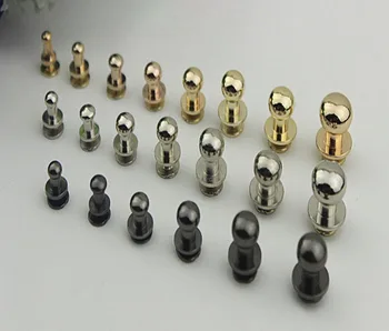 

100pcs/ lot High quality Handbags hardware metal accessories thick flank The pacifier nail Luggage belt screw fittings nail