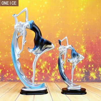 

Creative European Dancer Statue Model Resin Painting Craft Gift Home Desktop Wedding Decoration Free Shipping
