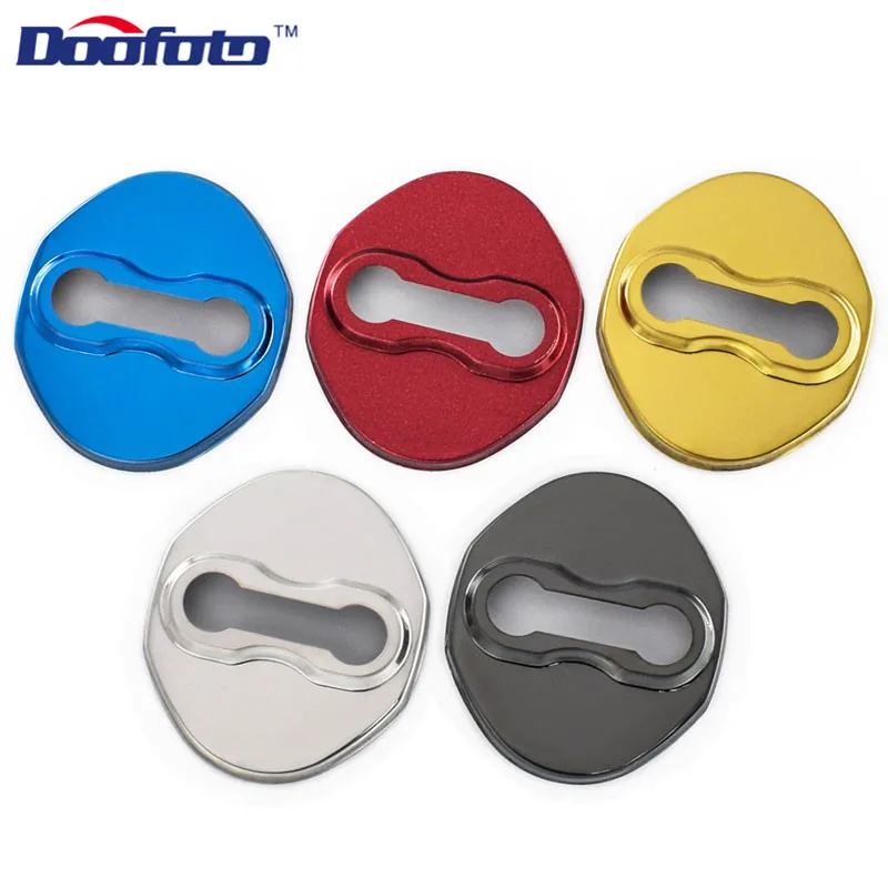 

Doofoto Car Styling Auto Logo Door Lock Cover Fit For Mitsubishi Asx Lancer Outlander Pajero Evo DIY Accessories Emblems Sticker
