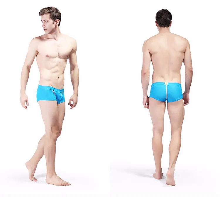 WJ Мужское нижнее белье боксеры Cueca Masculina скольжения Homme Мужское нижнее белье боксер Homme трусы брендовая одежда спандекс мужские боксеры