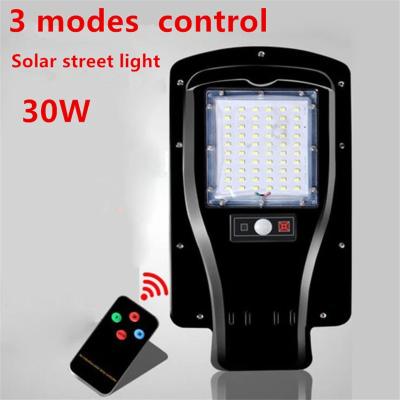 30 W led street lamp zonne-verlichting buitenverlichting 3-Mode Instelling 7200 mAh Lithium Batterij met afstandsbediening 4 stks/ 30 W led street lamp zonne-verlichting buitenverlichting 3-Mode Instelling 7200 mAh Lithium Batterij met afstandsbediening 4 stks/