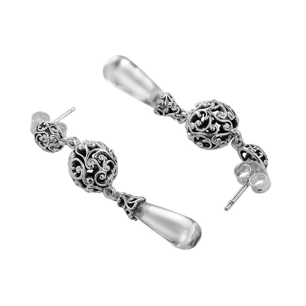 

Earrings 100% 925 Sterling Silver Regal Droplets Earrings for Women Gift Fine Earring Jewelry free shipping SLE134