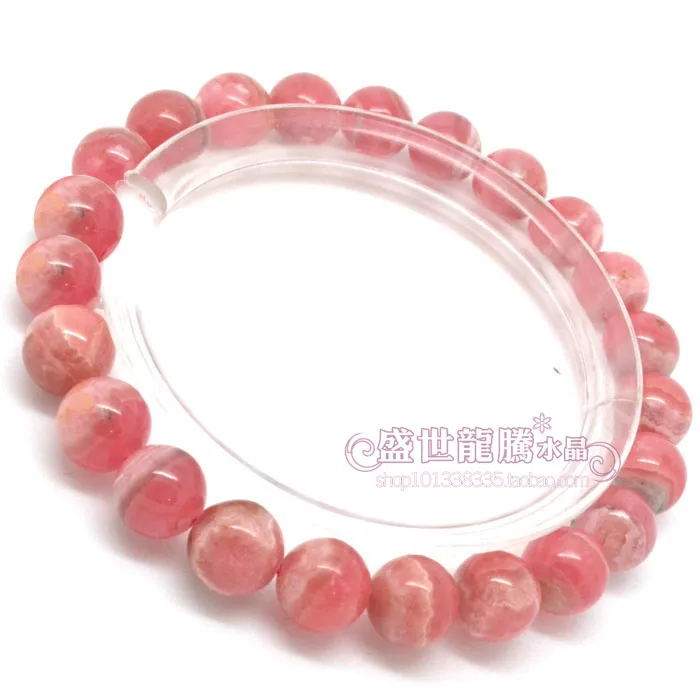 

Natural crystal lansdowne shengshi rhodochrosite bracelet Women lucky