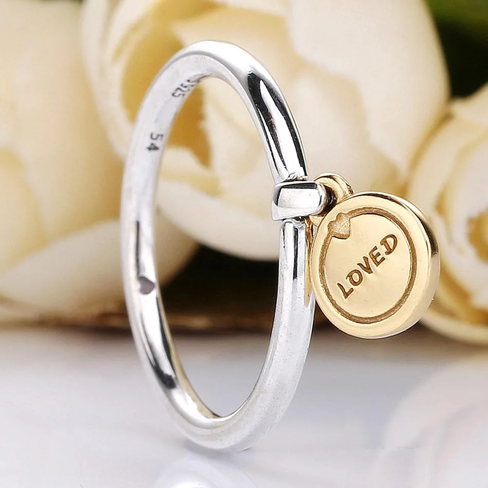 

Authentic 925 Sterling Silver Ring Shine Medallion of Love Rings For Women Wedding Party Gift Fine Pandora Jewelry