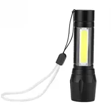 Zoomable T6+COB LED Flashlight 3 Modes USB LED Flashlight Troch Rechargeable Outdoor Camping Hiking Fishing Flash Lamp Lantern Zoomable T6+COB LED Flashlight 3 Modes USB LED Flashlight Troch Rechargeable Outdoor Camping Hiking Fishing Flash Lamp Lantern