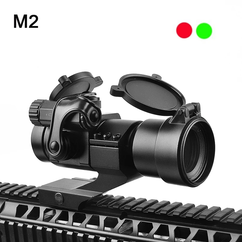 

M2 Hunting Riflescope Reflex Red Green Dot Scope Aiming Sight Laser Gun Sighting Telescope 20mm Rail Mounts for Thermal Imager