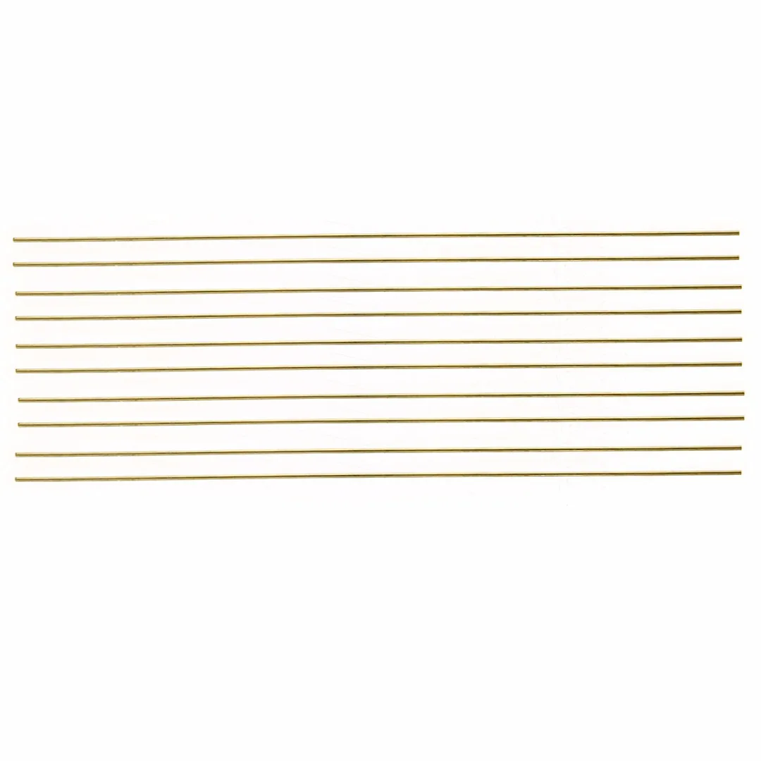 10pcs New Brass Rods Wires Sticks 1.6x250mm Gold For Repair Welding Brazing Soldering