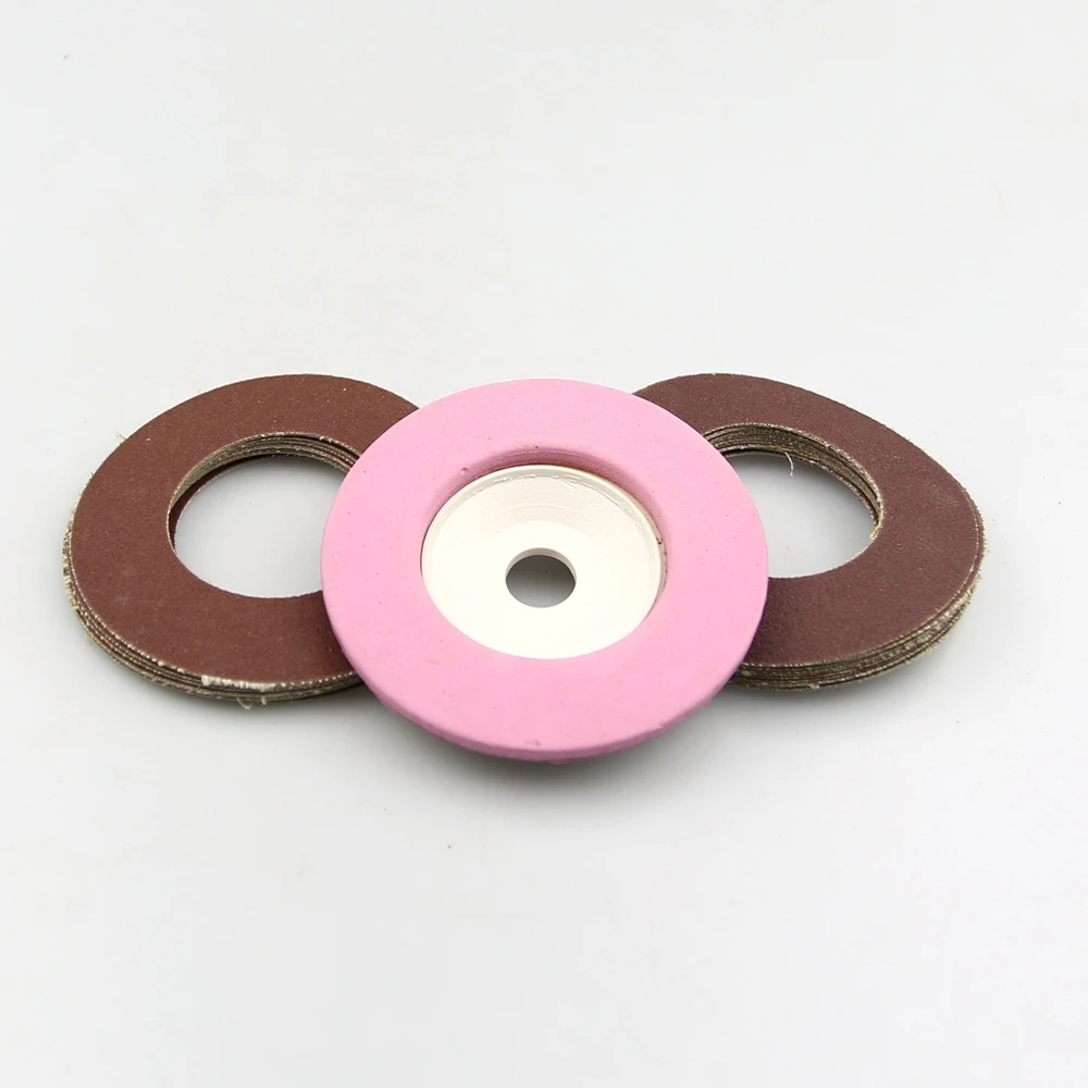 20 pieces P180 P240 Self adhesive Sandpaper Rings + Holder for Angle