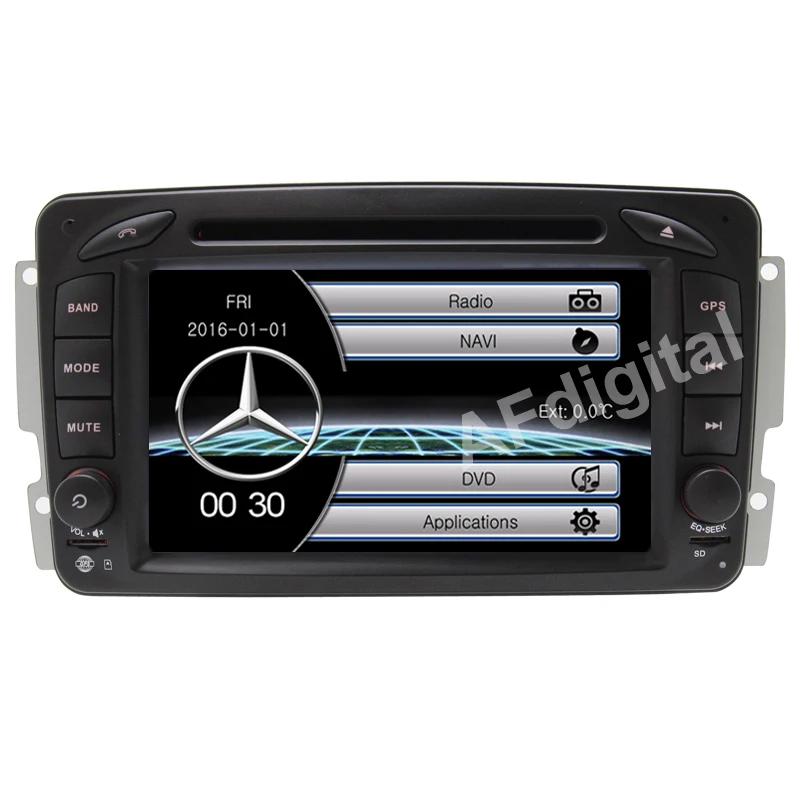 2 Din 7 Inch Car DVD Player For Mercedes Benz W209 W203 W168 M ML W163