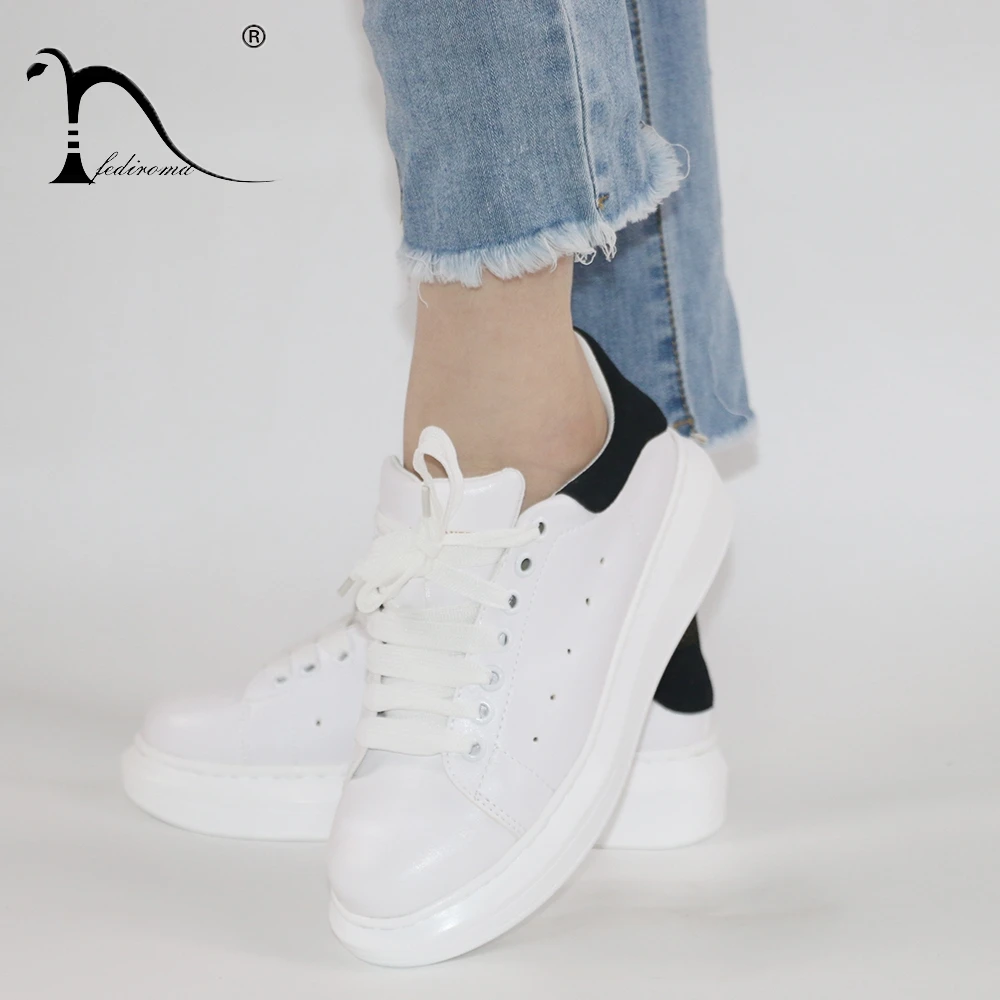 

FEDIROMA 2018 Fashion Women Canvas Shoes Low Breathable Women Solid Color Flat Shoes Casual White Leisure Cloth Shoes Size 35-41