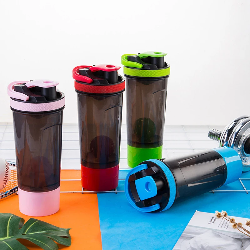 

650ml Whey Protein Powder Shaker Bottles Sports Water Bottle 3 Combination Portable Leak Proof Sport Gym Fitness Shaker Cups