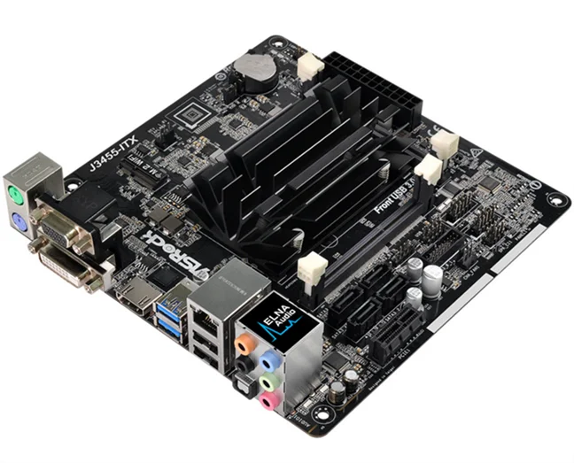 Полностью новая материнская плата ASRock J3455-ITX Mini Integrated cpu quad core NAS