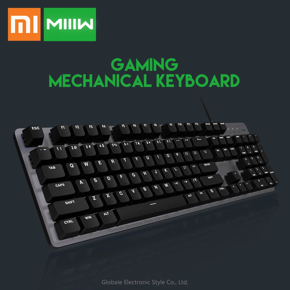 Цена Оригинальная MIIIW 600K игровая механическая клавиатура 104 клавиш USB Проводная компьютерная игровая клавиатура с подсветкой
