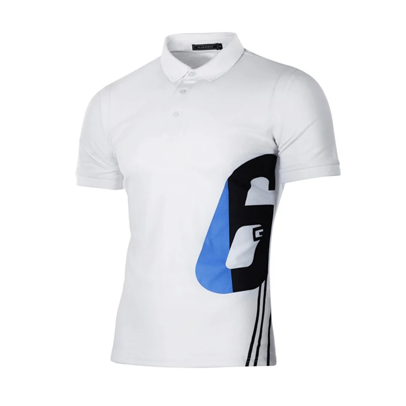 

New Simple Fashion POLO Shirt Digital Printing Short-sleeved Lapel Cotton Breathable Quick-drying Casual Outdoor Sports Shirts