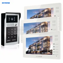 DIYSECUR 7inch HD TFT LCD Monitor Video Door Phone Video Intercom Doorbell 300000 Pixels HD Camera RFID Reader + Password