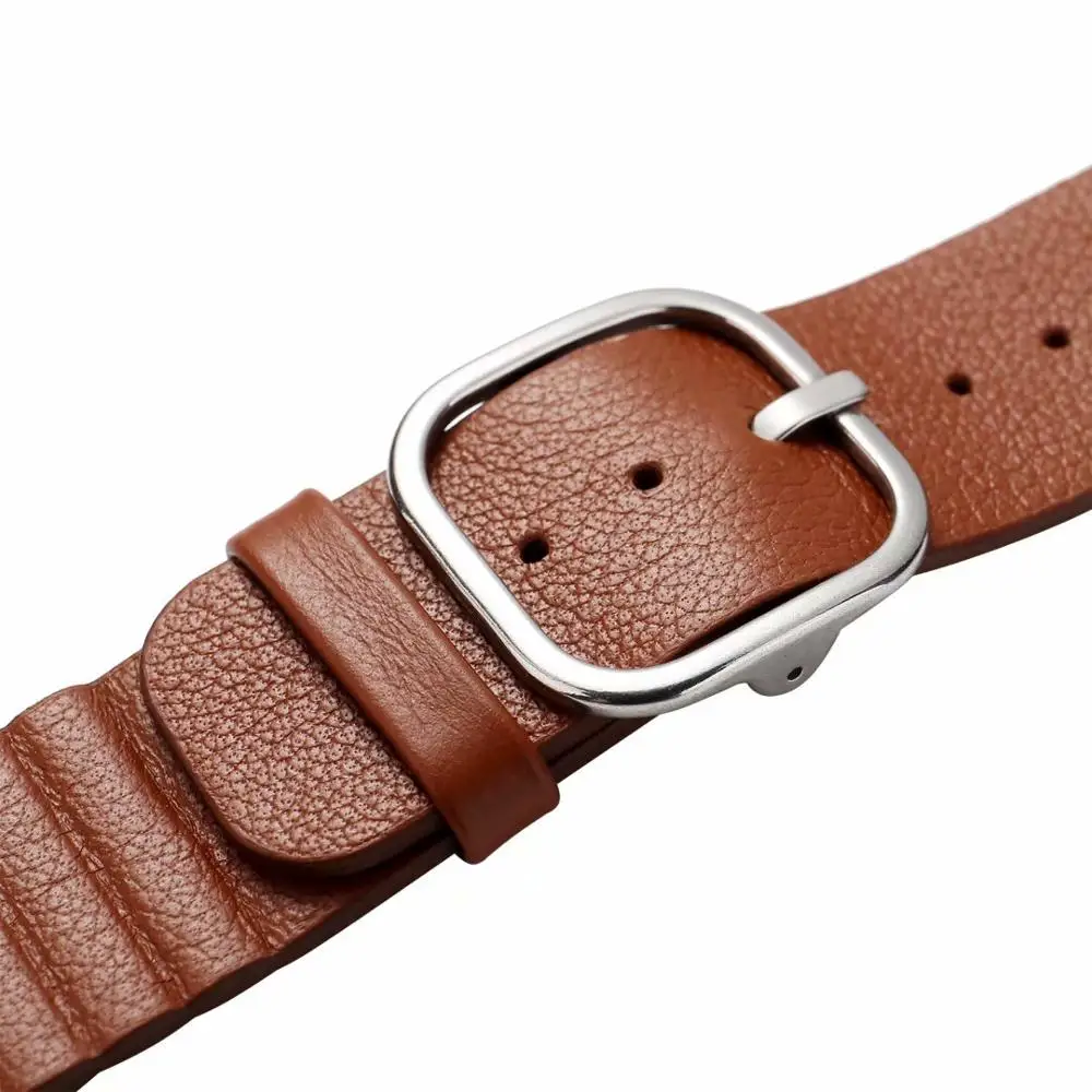 Кожаный браслет ремешок для наручных часов Apple watch, версии 4 44/40 мм Для мужчин Для женщин часы Смарт Браслет аксессуары для наручных часов iWatch серии, версия 1, 2, 3, ремешок 42/38 мм